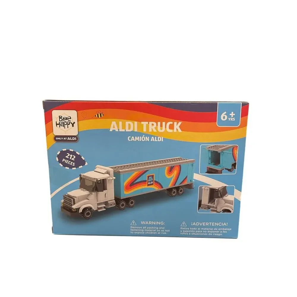 Aldi Grocery Truck Toy Model 212 Pieces Compatible‎ with/ Bricks Toy Brands NEW